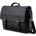 Samsonite Classic Leather 15.6" Laptop Flapover Briefcase Black 26040