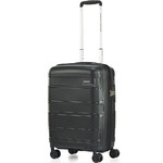 American Tourister Light Max Small/Cabin 55cm Hardside Suitcase Black 48198