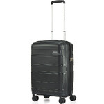 American Tourister Light Max Small/Cabin 55cm Hardside Suitcase Black 48198