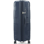 American Tourister Light Max Hardside Suitcase Set of 3 Navy 48198, 48199, 48200 with FREE Memory Foam Pillow 21244 - 3