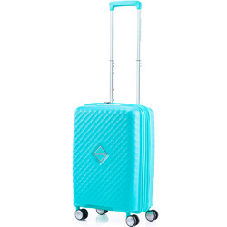 American Tourister Squasem Small/Cabin 55cm Hardside Suitcase Aqua Blue 45745