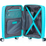 American Tourister Squasem Small/Cabin 55cm Hardside Suitcase Aqua Blue 45745 - 5