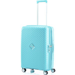 American Tourister Squasem Medium 66cm Hardside Suitcase Aqua Blue 45746