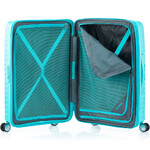 American Tourister Squasem Medium 66cm Hardside Suitcase Aqua Blue 45746 - 5