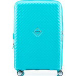 American Tourister Squasem Hardside Suitcase Set of 3 Aqua Blue 45745, 45746, 45747 with FREE Memory Foam Pillow 21244 - 1