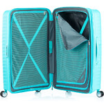 American Tourister Squasem Hardside Suitcase Set of 3 Aqua Blue 45745, 45746, 45747 with FREE Memory Foam Pillow 21244 - 5