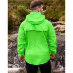 Mac In A Sac Neon Packable Waterproof Unisex Jacket Medium Green NM - 3