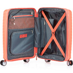 American Tourister Squasem Small/Cabin 55cm Hardside Suitcase Bright Coral 45745 - 5