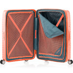 American Tourister Squasem Medium 66cm Hardside Suitcase Bright Coral 45746 - 5