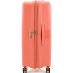 American Tourister Squasem Hardside Suitcase Set of 3 Bright Coral 45745, 45746, 45747 with FREE Memory Foam Pillow 21244 - 3