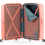 American Tourister Squasem Hardside Suitcase Set of 3 Bright Coral 45745, 45746, 45747 with FREE Memory Foam Pillow 21244 - 5