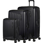 Samsonite Nuon Hardside Suitcase Set of 3 Matt Graphite 34399, 34402, 34403 with FREE Digital Luggage Scale 12775