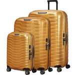 Samsonite Proxis Hardside Suitcase Set of 3 Honey Gold 26035, 26042, 26043 with FREE Memory Foam Pillow 21244