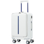 Samsonite Beamix 15.6" Laptop & Tablet Small/Cabin 55cm Front Pocket SORPLAS Hardside Suitcase White 47132