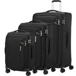 Samsonite Respark Softside Suitcase Set of 3 Ozone Black 43325, 43330, 43331 with FREE Memory Foam Pillow 21244