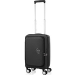 American Tourister Curio Book Opening Small/Cabin 55cm Hardside Suitcase Black 48232