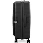American Tourister Curio Book Opening Hardside Suitcase Set of 3 Black 48232, 48233, 48234 with FREE Memory Foam Pillow 21244 - 3