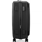 American Tourister Curio Book Opening Hardside Suitcase Set of 3 Black 48232, 48233, 48234 with FREE Memory Foam Pillow 21244 - 4