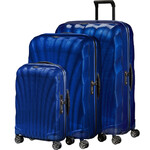 Samsonite C-Lite Hardside Suitcase Set of 3 Deep Blue 22862, 22861, 34679 with FREE Memory Foam Pillow 21244