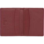Cellini Ladies' Tuscany Leather RFID Blocking Card Holder Wallet Red WOM23 - 3