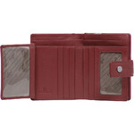 Cellini Ladies' Tuscany Medium Book Leather RFID Blocking Wallet Red W0110 - 6