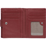 Cellini Ladies' Tuscany Medium Book Leather RFID Blocking Wallet Red W0110 - 7