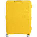 American Tourister Curio 2 Hardside Suitcase Set of 3 Golden Yellow 45138, 45139, 45140 with FREE Memory Foam Pillow 21244 - 2