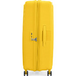American Tourister Curio 2 Hardside Suitcase Set of 3 Golden Yellow 45138, 45139, 45140 with FREE Memory Foam Pillow 21244 - 3