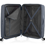 American Tourister Curio 2 Hardside Suitcase Set of 3 Stone Blue 45138, 45139, 45140 with FREE Memory Foam Pillow 21244 - 4