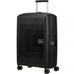 American Tourister Aerostep Medium 67cm Hardside Suitcase Black 46820