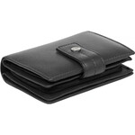 Cellini Ladies' Tuscany Medium Book Leather RFID Blocking Wallet Black W0110 - 4