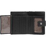 Cellini Ladies' Tuscany Medium Book Leather RFID Blocking Wallet Black W0110 - 6