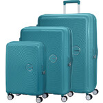American Tourister Curio 2 Hardside Suitcase Set of 3 Jade Green 45138, 45139, 45140 with FREE Memory Foam Pillow 21244
