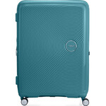 American Tourister Curio 2 Hardside Suitcase Set of 3 Jade Green 45138, 45139, 45140 with FREE Memory Foam Pillow 21244 - 1