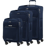 Samsonite B-Lite 5 Softside Suitcase Set of 3 Navy 47922, 47923, 47924 with FREE Memory Foam Pillow 21244