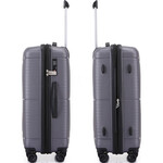 Qantas Byron Medium 67cm Hardside Suitcase Charcoal 2200M  - 3