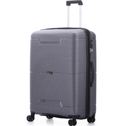 Qantas Byron Large 77cm Hardside Suitcase Charcoal 2200L