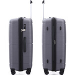 Qantas Byron Hardside Suitcase Set of 3 Charcoal 2200S, 2200M, 2200L with FREE Memory Foam Pillow 21244 - 3