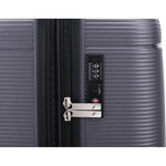 Qantas Byron Hardside Suitcase Set of 3 Charcoal 2200S, 2200M, 2200L with FREE Memory Foam Pillow 21244 - 5