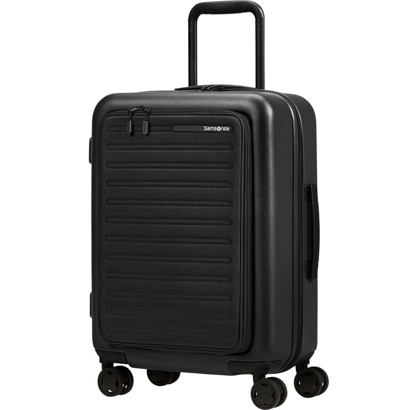 Bagworld Australia Shop Viewing Samsonite Stack d 15.6 Laptop Tablet Small Cabin 55cm Hardside Suitcase Black 35418