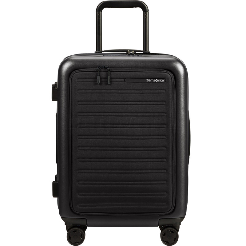 Bagworld Australia Shop Viewing Samsonite Stack d 15.6 Laptop Tablet Small Cabin 55cm Hardside Suitcase Black 35418