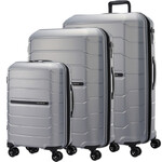 Samsonite Oc2lite Hardside Suitcase Set of 3 Titanium 27395, 27397, 27398 with FREE Memory Foam Pillow 21244