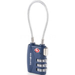 Samsonite Travel Accessories 3 Dial TSA Cable Lock Midnight Blue 51908