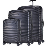 Samsonite Lite-Shock Sport Hardside Suitcase Set of 3 Black 49855, 49857, 49858 with FREE Memory Foam Pillow 21244