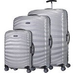 Samsonite Lite-Shock Sport Hardside Suitcase Set of 3 Silver 49855, 49857, 49858 with FREE Memory Foam Pillow 21244