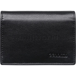Cellini Men's Shelby RFID Blocking Credit Card Leather Wallet Black MH220