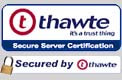 Secured by Thawte