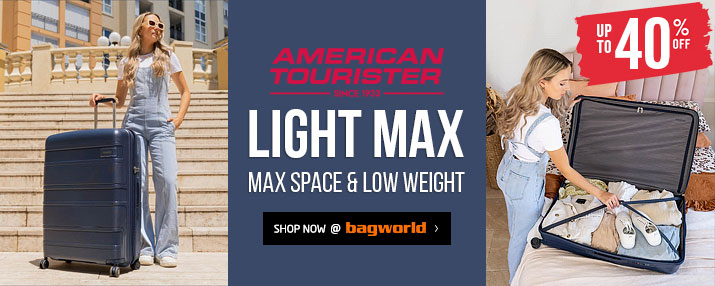 American Tourister Light Max Luggage @ Bagworld