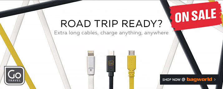 Go Travel Charging Cables @ Bagworld