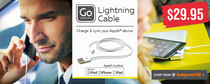 Go Travel Lightning Cable @ Bagworld
